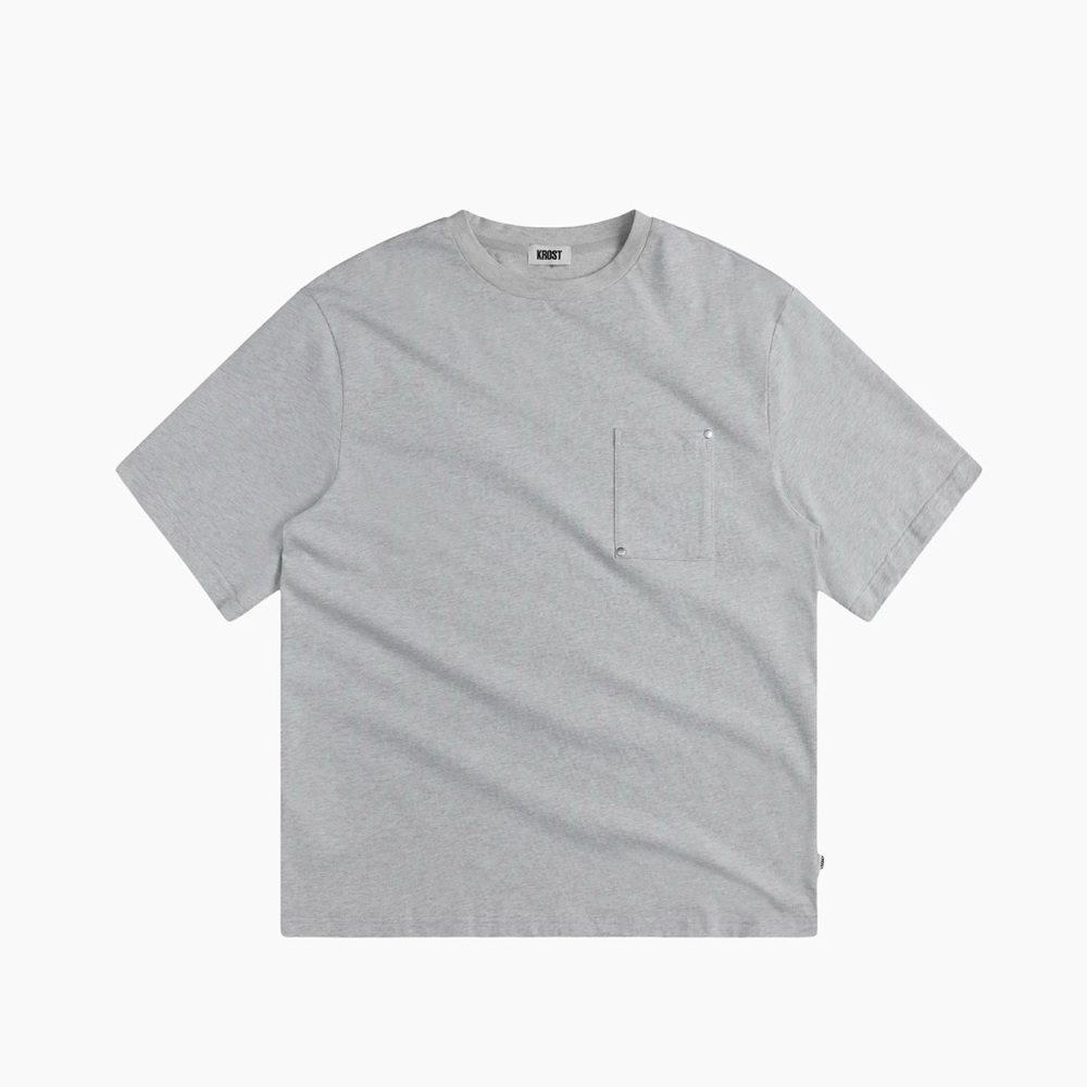 KROST oversized rivet tee Men's Gray T-Shirt size large oversized